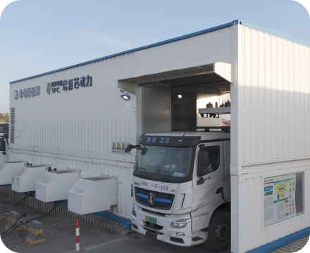 Hydrogen-powered coal transport truck